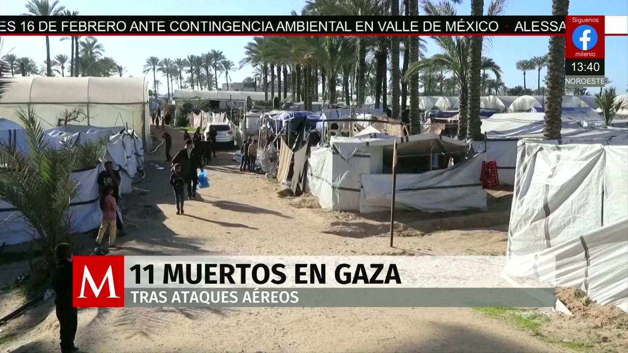 Al menos 11 palestinos mueren en nuevos ataques aéreos de Israel en Gaza