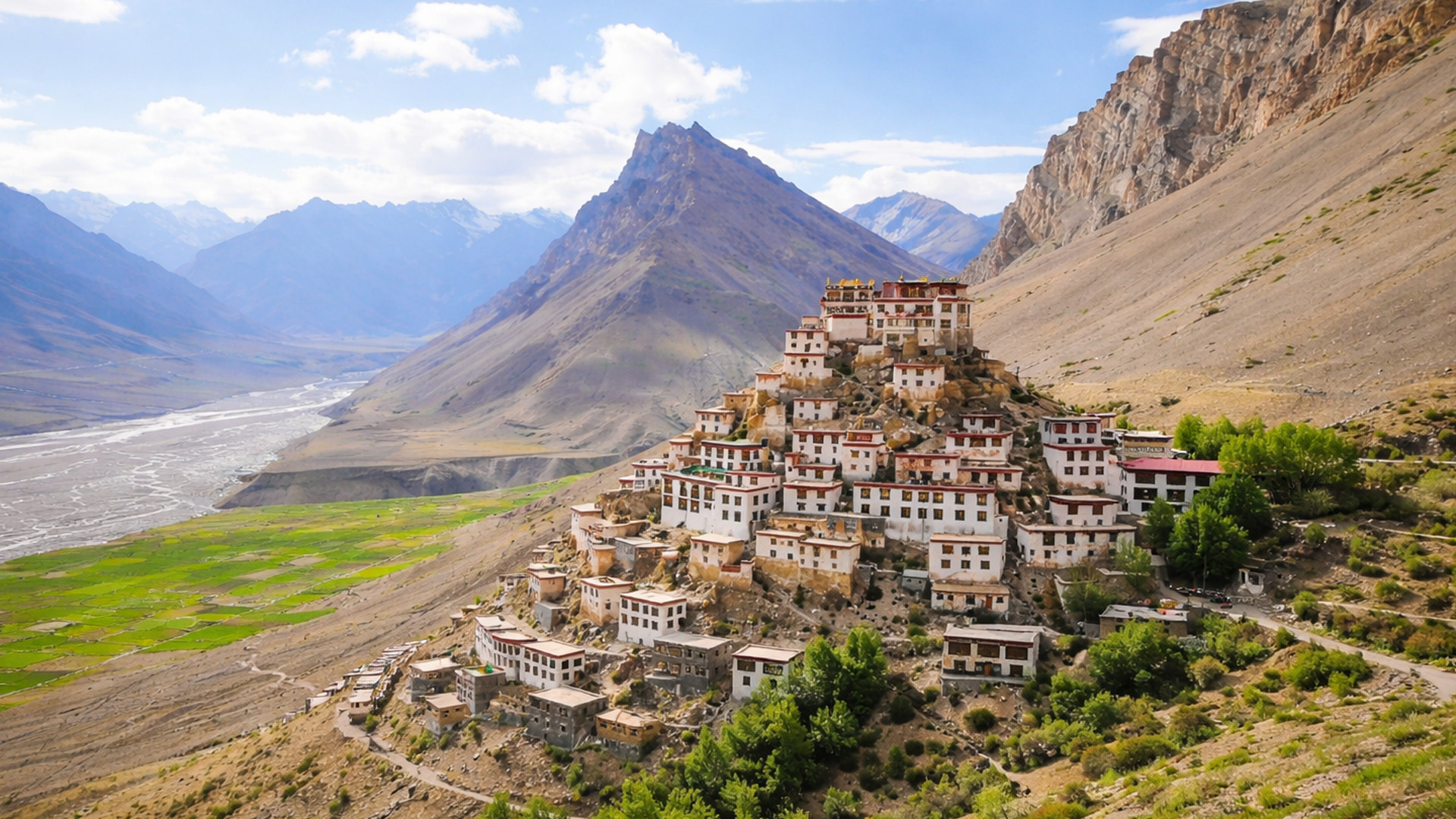 A monastery built on the edge