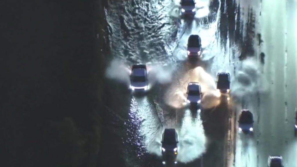Los Angeles businesses and freeways flooded after heavy rain soaks SoCal