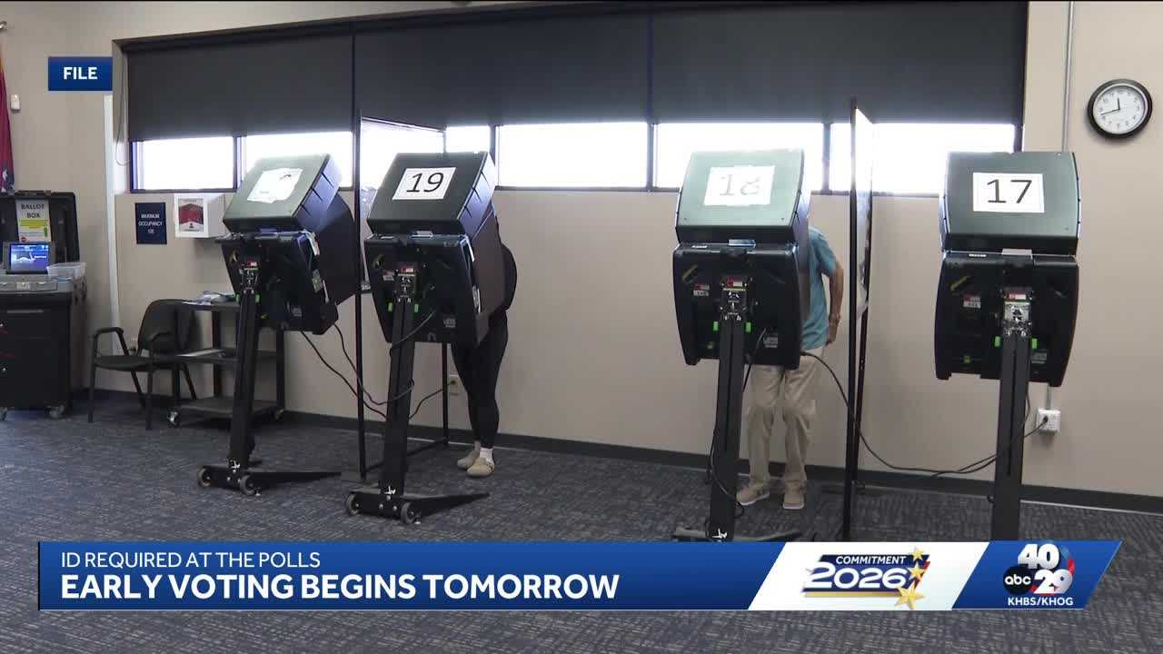 Polls open early: Early voting underway in Arkansas March primary