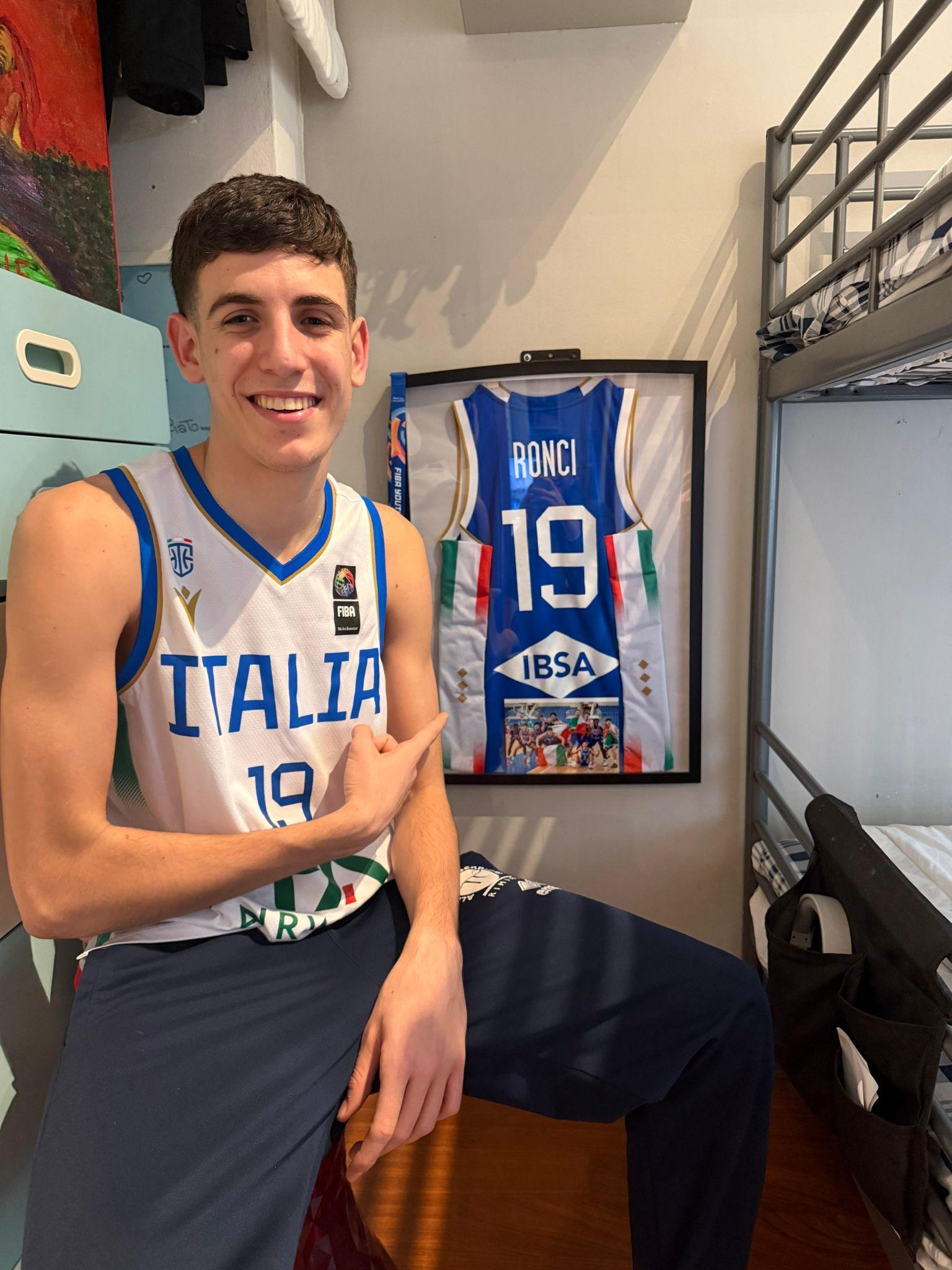 Nicolò Ronci alla conquista dei mondiali di basket