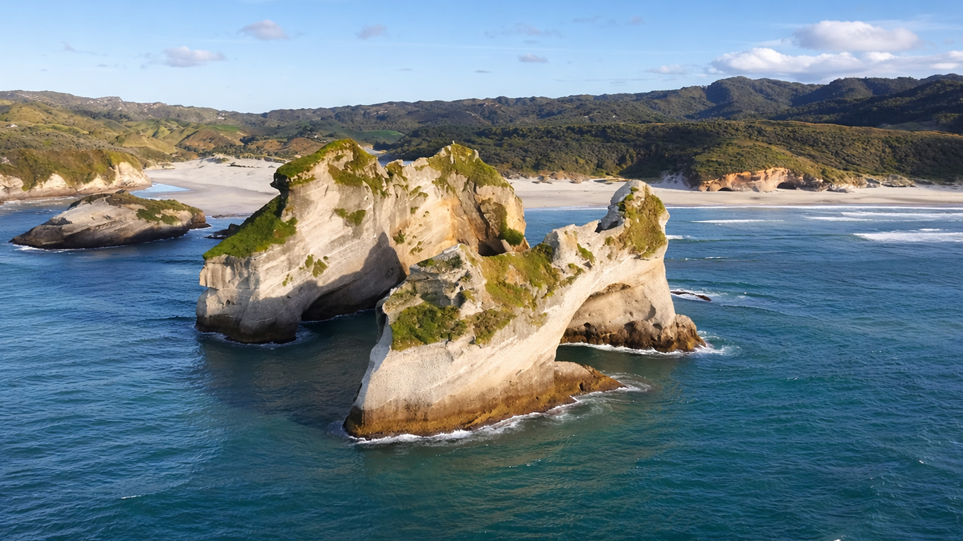 A coast shaped by constant waves