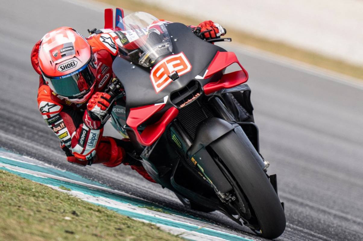 Marc Marquez di lintasan MotoGP