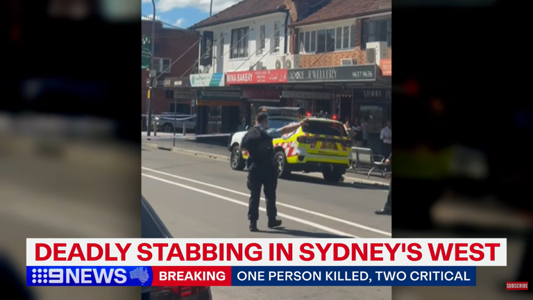 Man killed and two fighting for life in Sydney triple stabbing attack