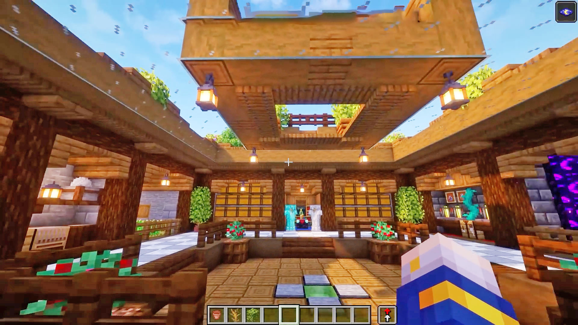 Explore the layout of this Minecraft underground base
