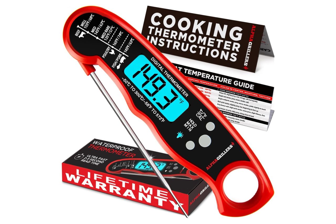 alpha grillers meat thermometer digital