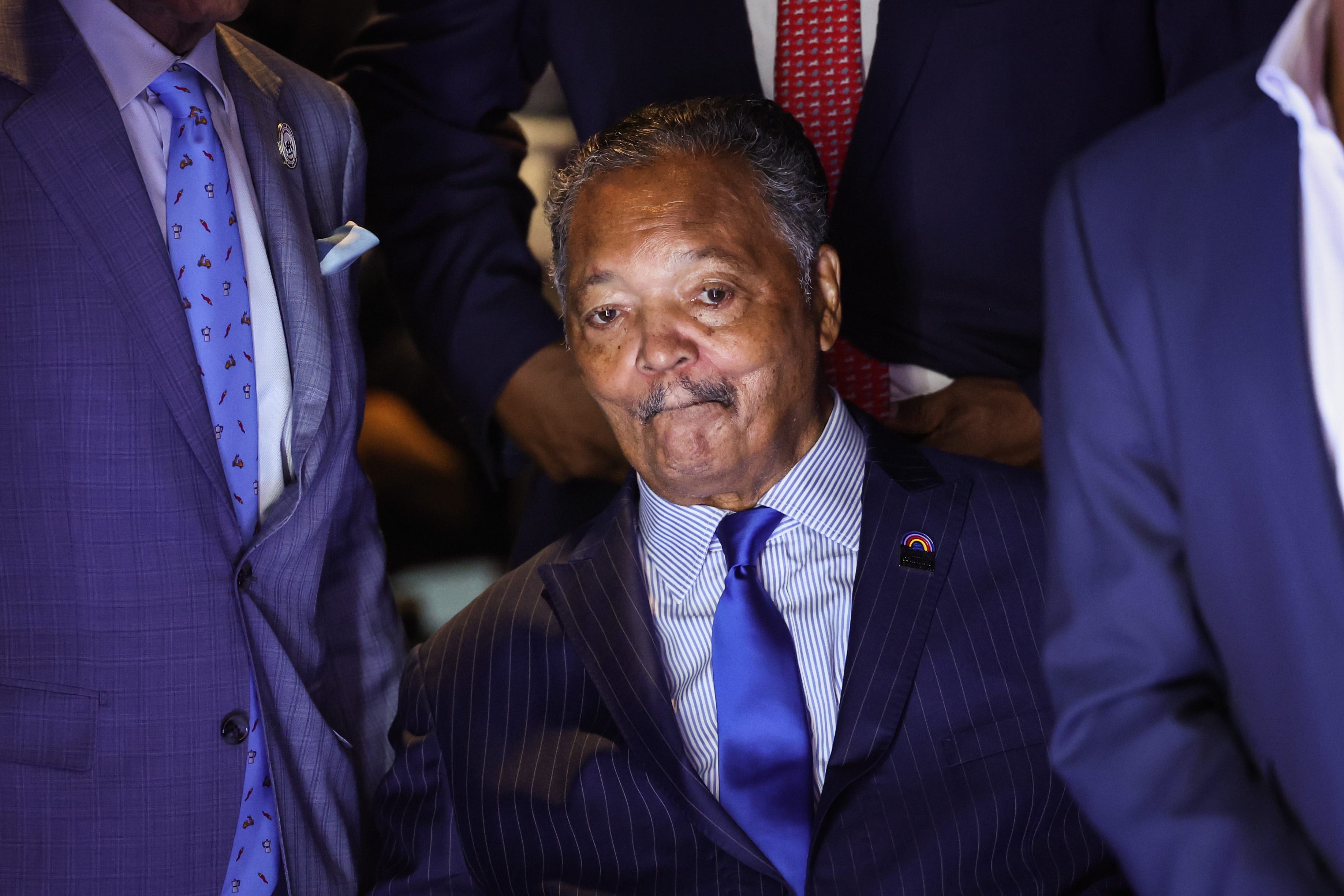 Civil rights leader and two-time presidential candidate Jesse Jackson ...