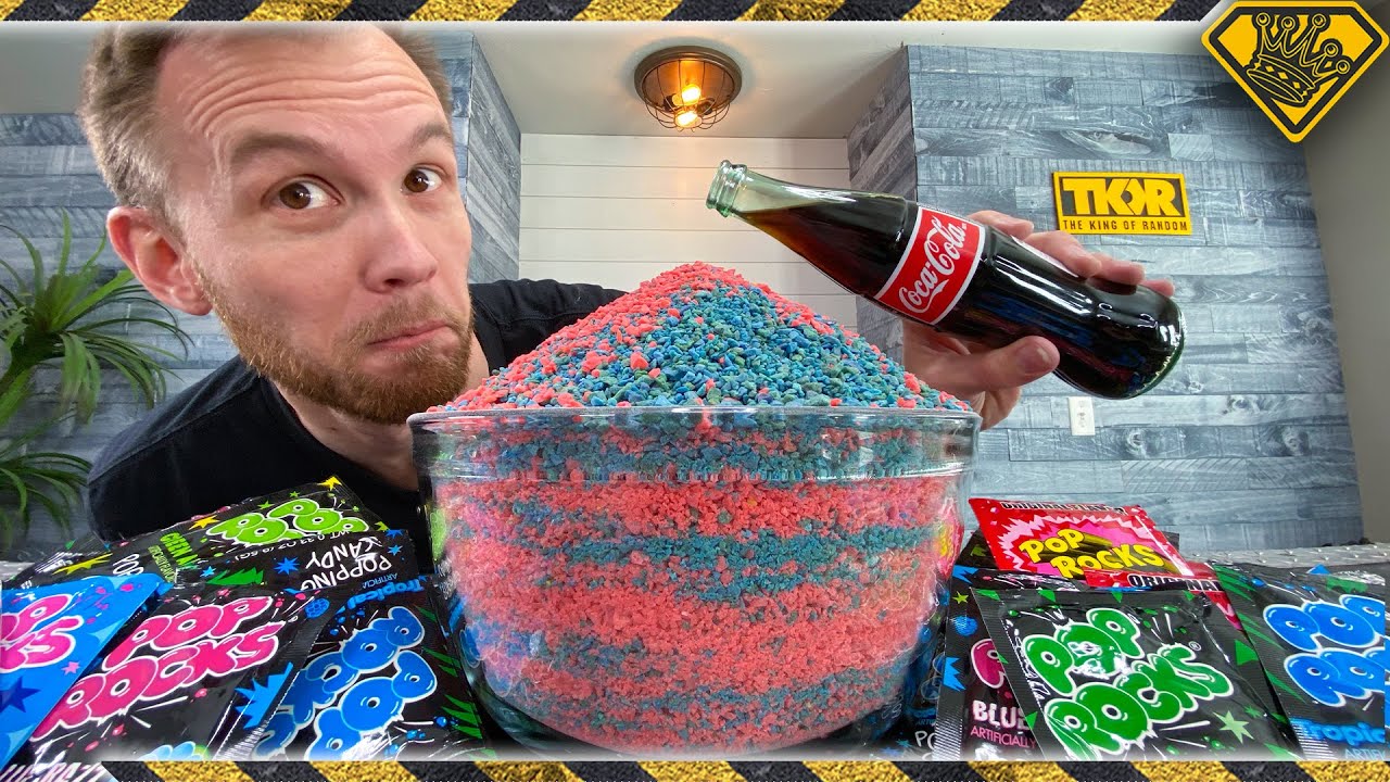 We tested experiments using 500 packs of Pop Rocks