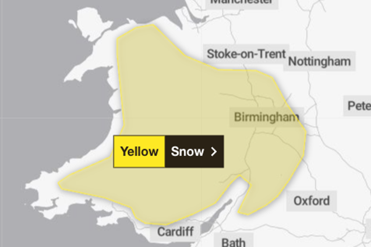 Snow to hit UK as Met Office issues yellow weather warning