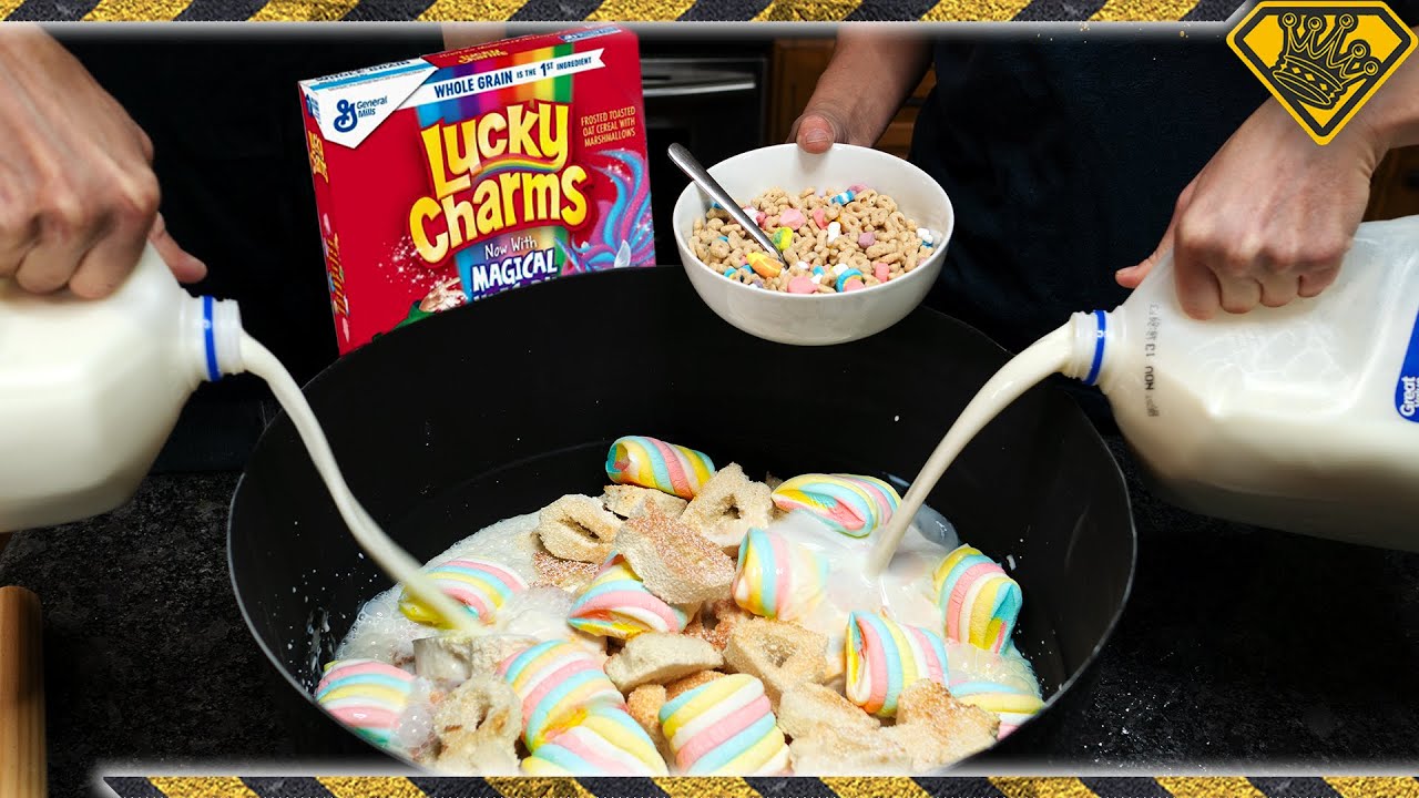 Making giant Lucky Charms at home from start to finish