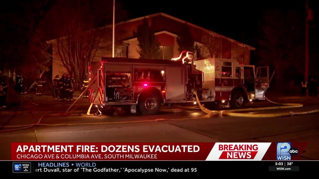 Apartment fire displaces dozens in South Milwaukee