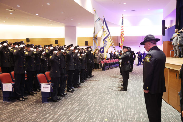 Newark welcomes 45 new officers, boosting Hispanic representation