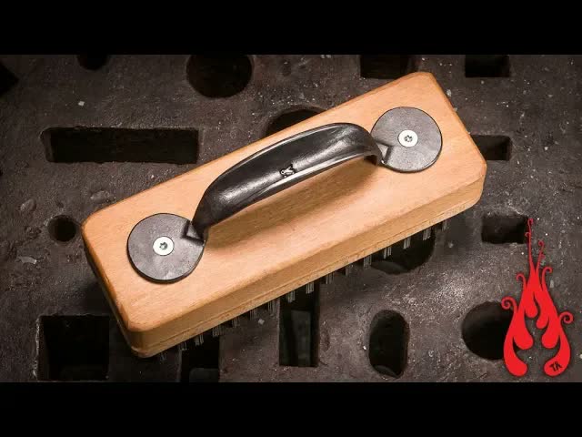 How do you forge a brush handle from steel?