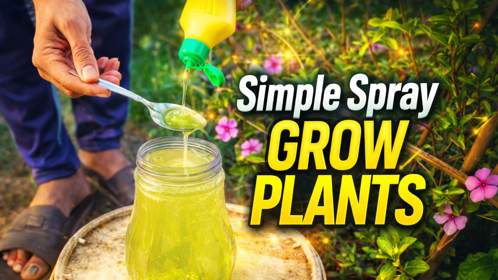 Powerful garden spray made with only two ingredients