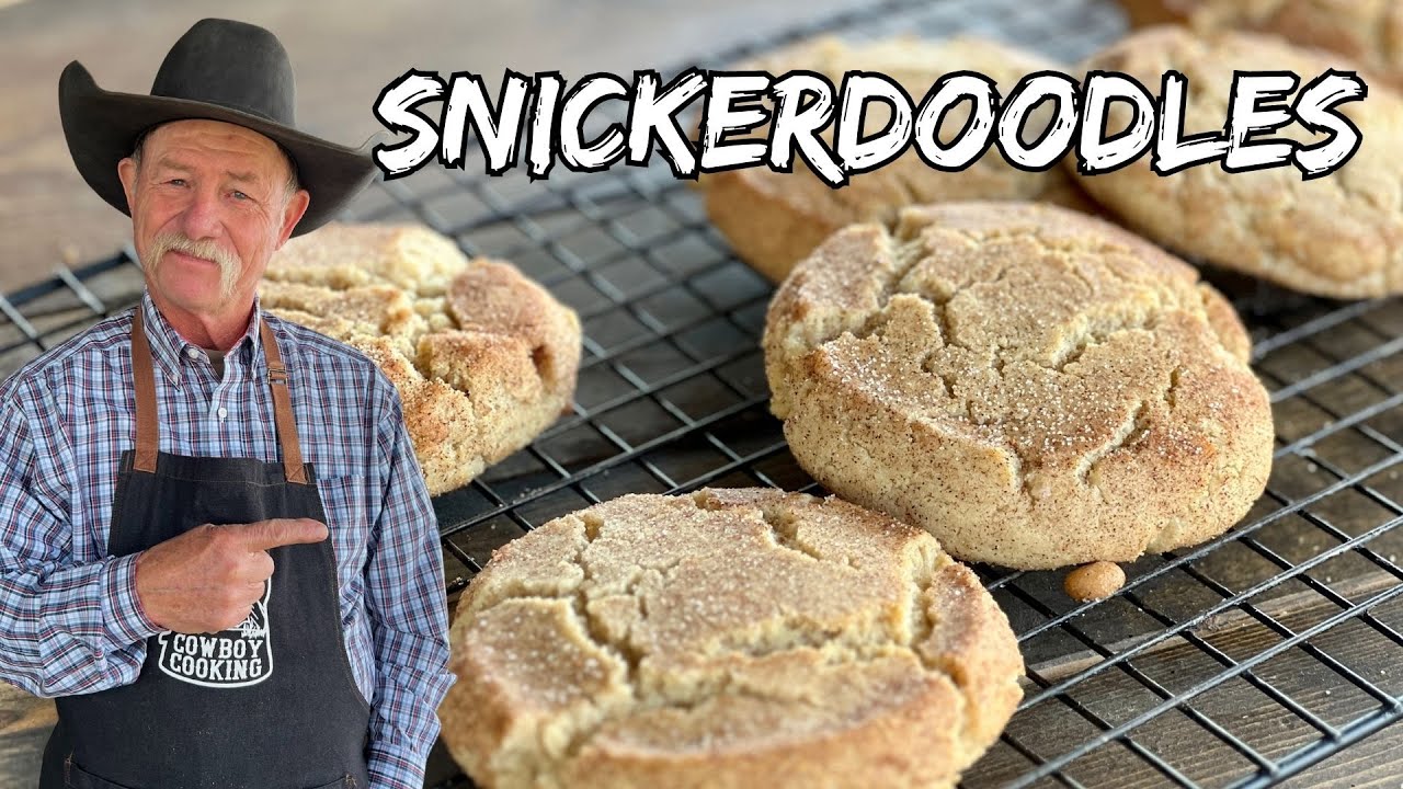 Bakery-style big, chewy snickerdoodle cookies at home