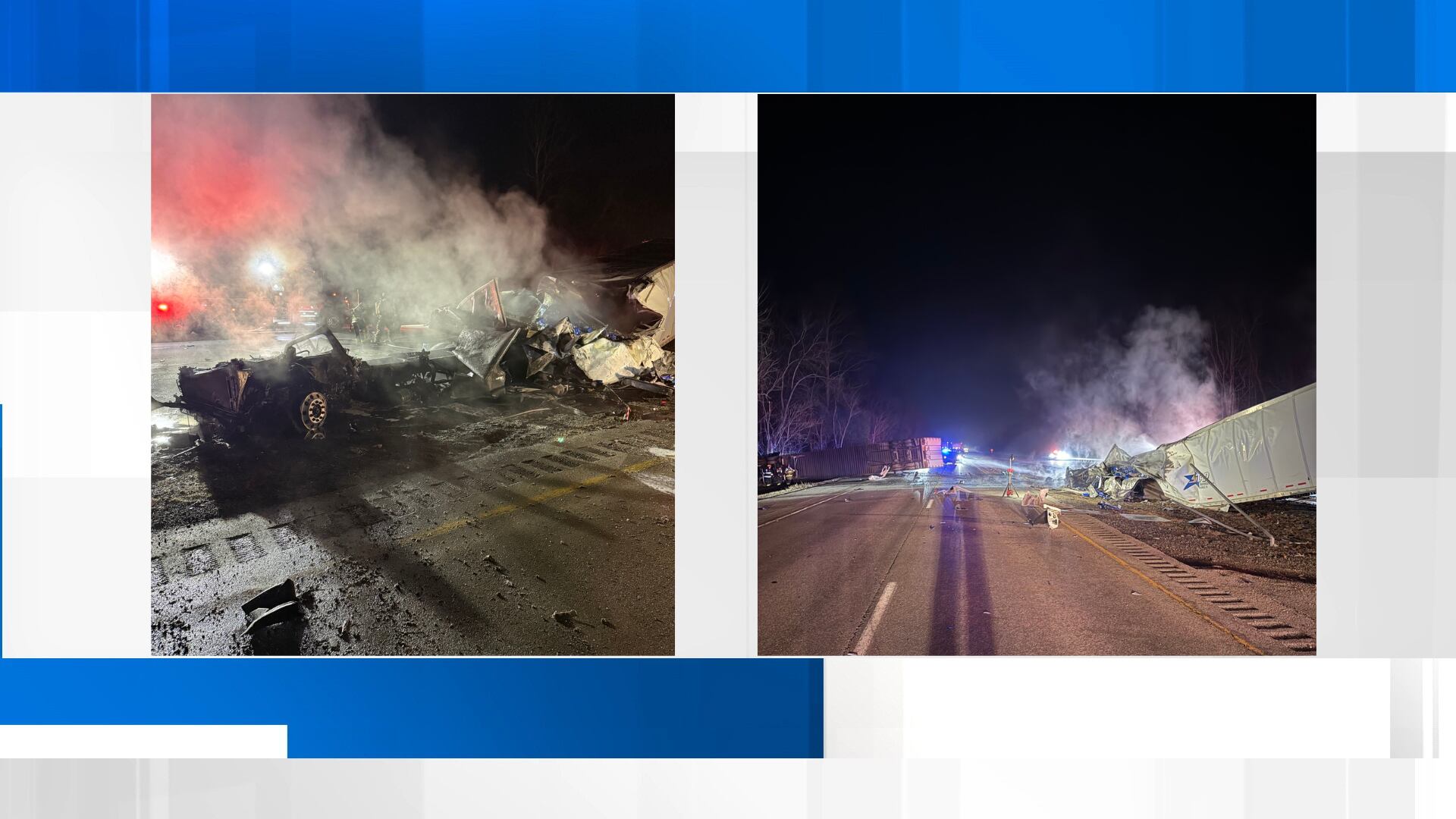 Bluegrass Parkway reopens after fiery tractor-trailer crash