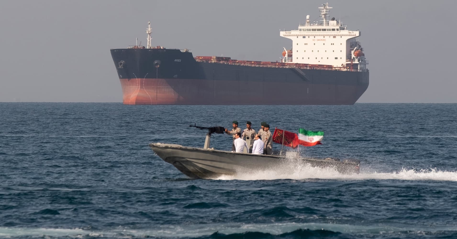 Iran partially closes Strait of Hormuz, a vital oil choke point, as ...