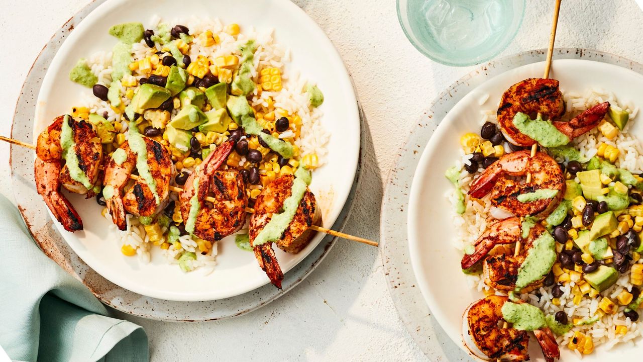 Blackened Shrimp Rice Bowls