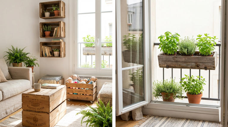 Ne jetez plus vos caisses en bois : ce qu'elles peuvent devenir dans ...