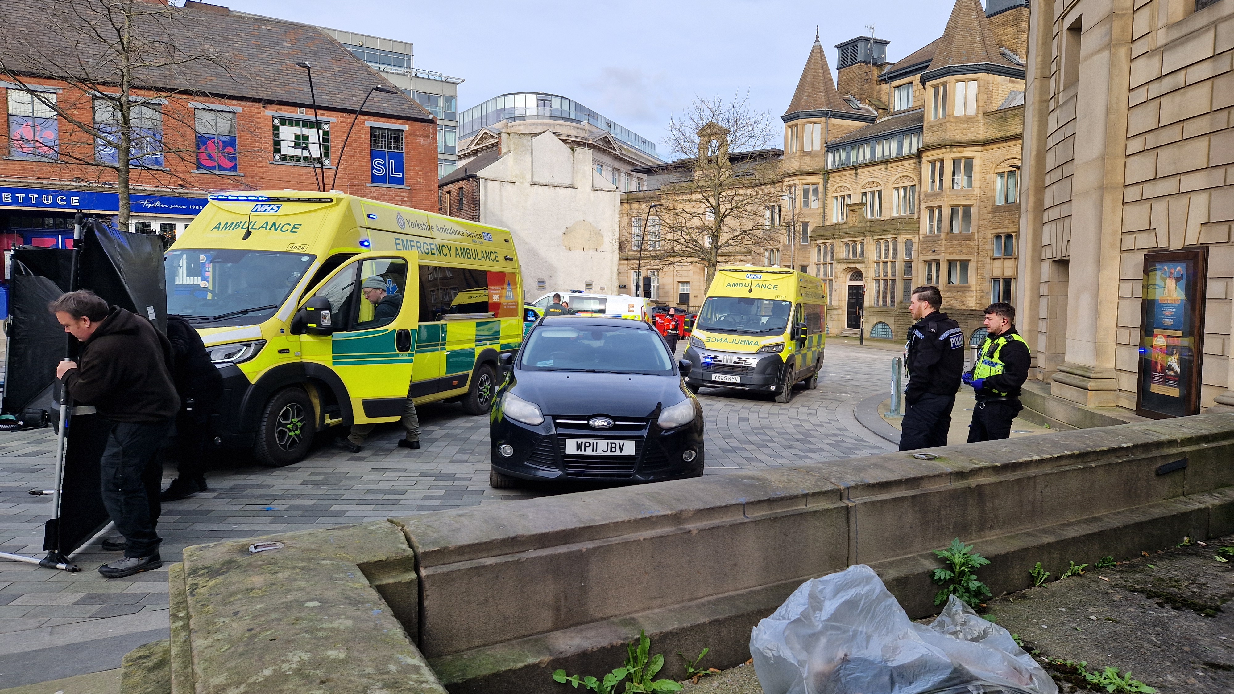 Police and paramedics attend emergency incident in Sheffield city centre