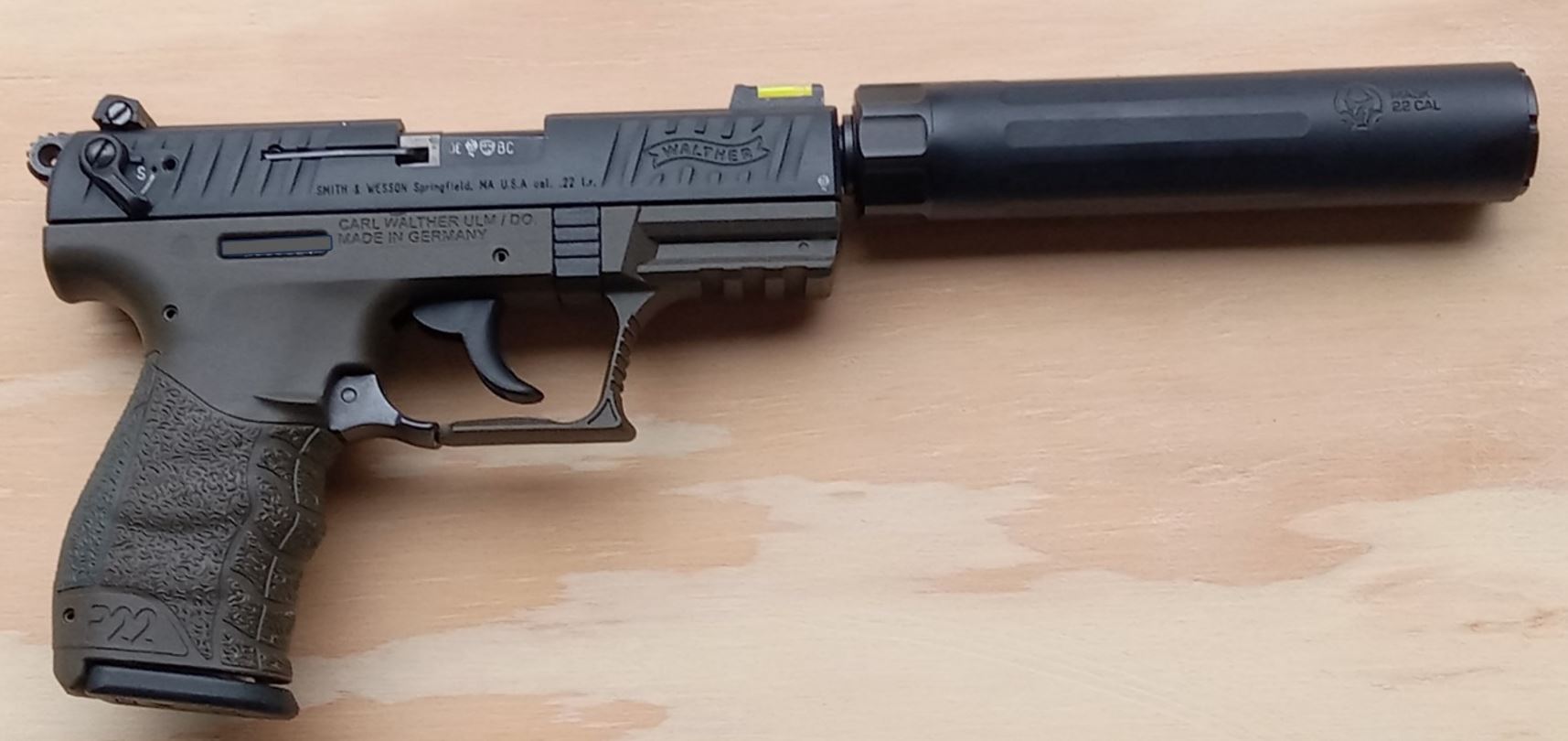 Shooting the Walther P22Q tactical with suppressor