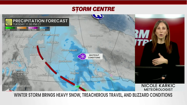 Dangerous winter storm delivers blizzard conditions to the Prairies