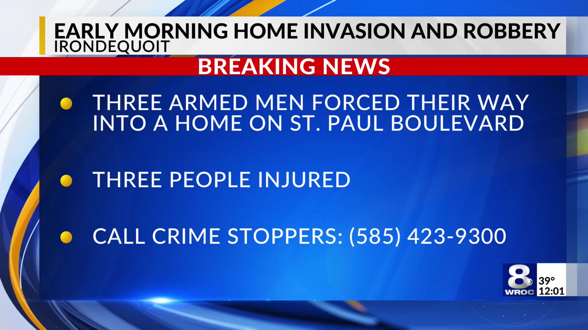 Irondequoit PD searching for suspects in armed home invasion and robbery