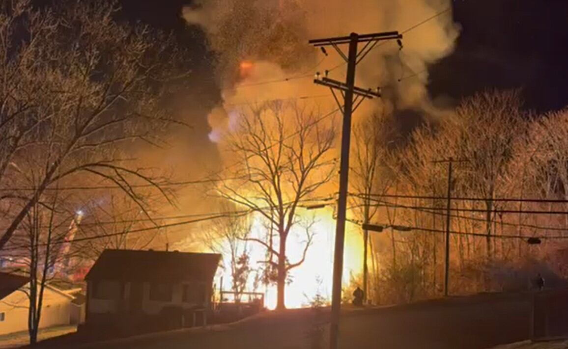 Large house under construction destroyed by fire in East Nashville