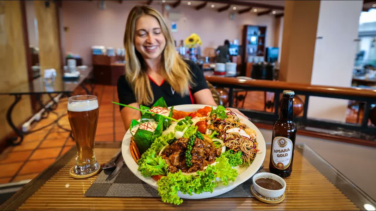 Woman shows men how it’s done with this giant food challenge