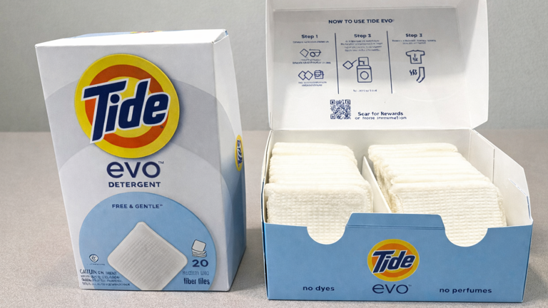 Tide moves beyond laundry detergent pods with nationwide EVO tile launch
