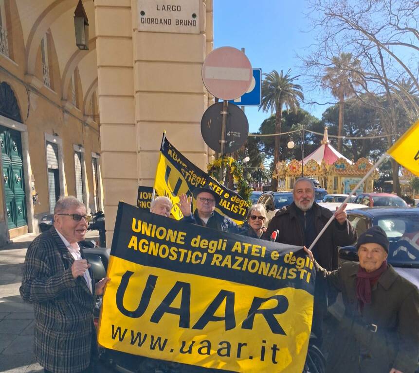 La Uaar spezzina ha ricordato Giordano Bruno