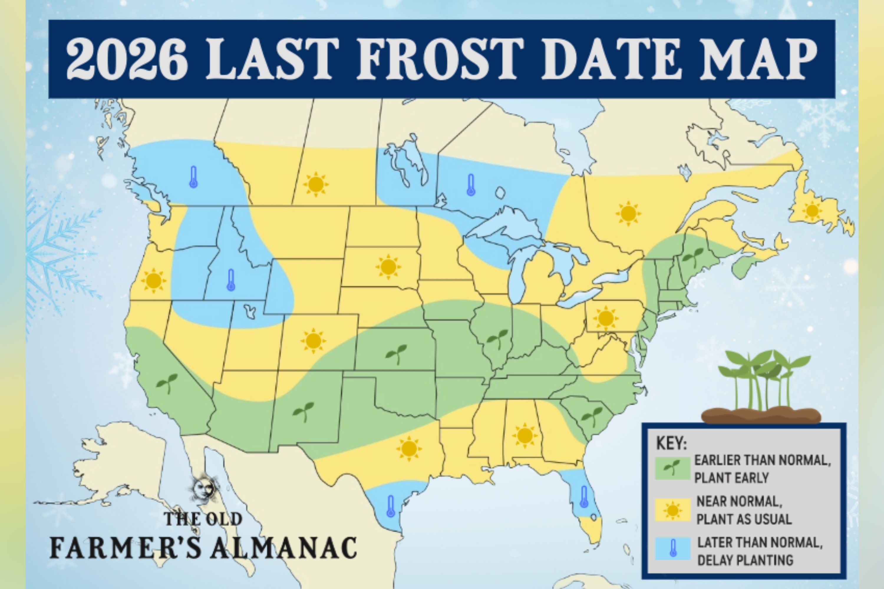 Old Farmer's Almanac predicts last frost for each state