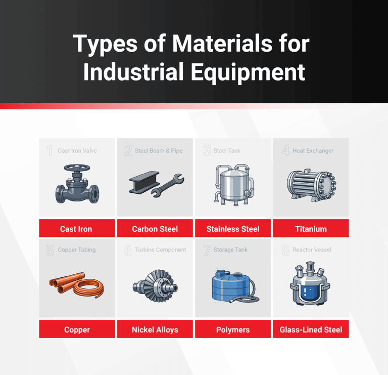 Equipment materials guide for industrial plants: Exploring the uses ...