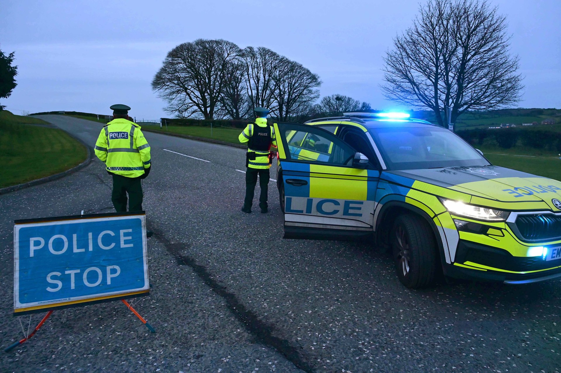 School bus carrying 40 children veers off-road and crashes
