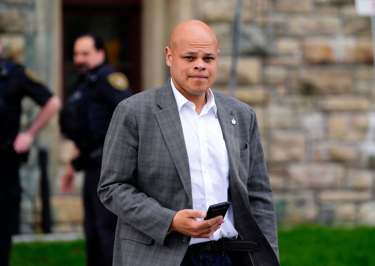 Conservative MP Jamil Jivani, a longtime friend of U.S. Vice-President JD Vance, travelled to Washington earlier this month. (Justin Tang/The Canadian Press)