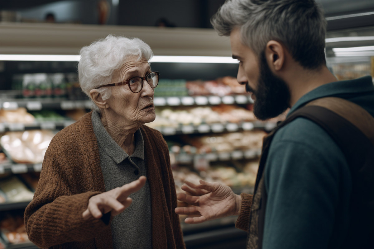 A granny's sharp response to a rude customer goes viral