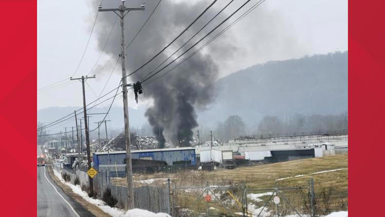 Multiple crews respond to Mifflin County scrap yard fire
