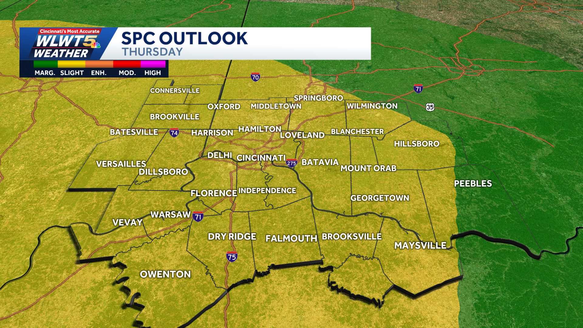 Severe weather threat: Tracking chance for stronger storms Thursday