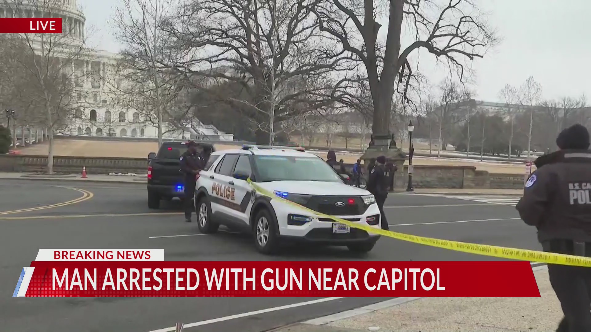 Man arrested with gun near Capitol