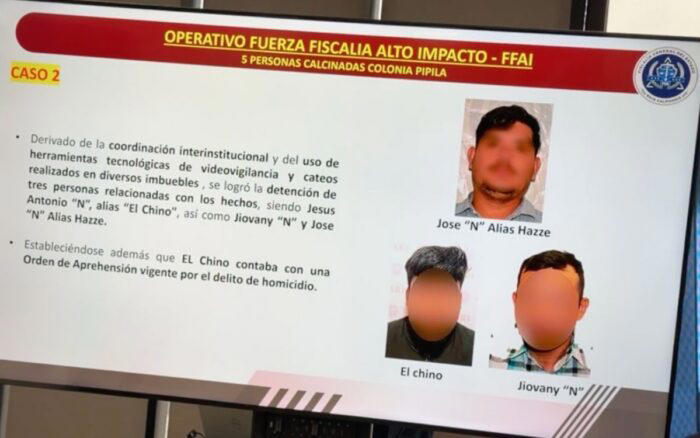 Detienen a tres acusados de calcinar a cinco personas en Tijuana