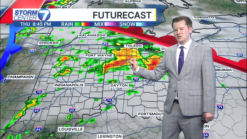 Tuesday evening forecast