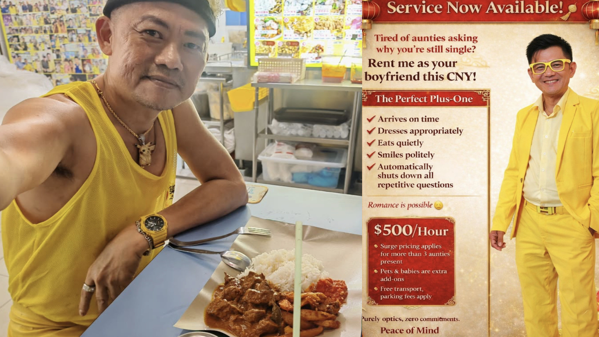 Singaporean hustles hard: 52-year-old hawker advertises S$500-per-hour ...