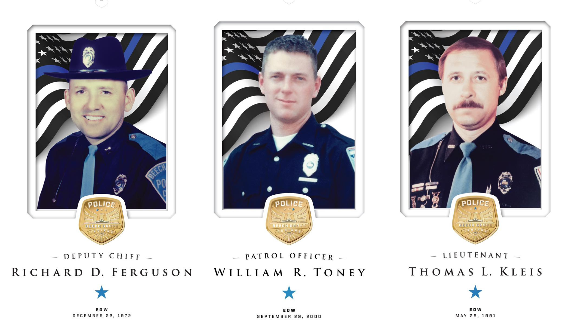 Beech Grove Police Department mourns loss of 4th officer in line of ...