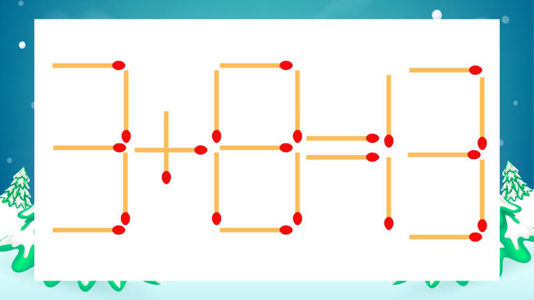 マッチ棒クイズ】1本だけ動かして正しい式に：7+9=10?