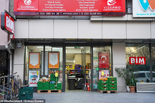 Jordon decided to do his shop at Bim and found Haribo marshmallows 28.50₺ (49p), a bag of Coco Pops for 130₺ (£2.24) and a multipack of Twix for 79₺ (£1.36)