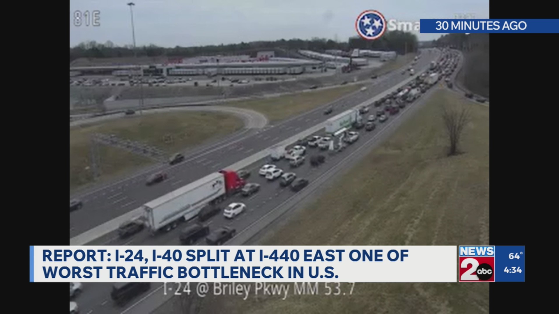 Report: Nashville home to one of the worst traffic bottlenecks