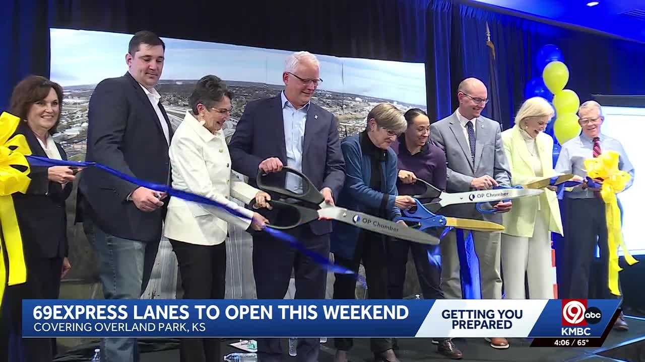 Kansas leaders celebrate completion of US 69 express lanes in Overland Park