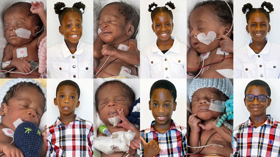 'Made all the hard days worth it': Sextuplets reunite with Richmond ...