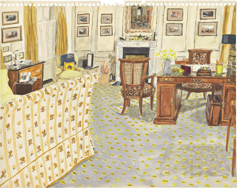 Newly discovered paintings offer a rare glimpse inside Bunny Mellon’s ...