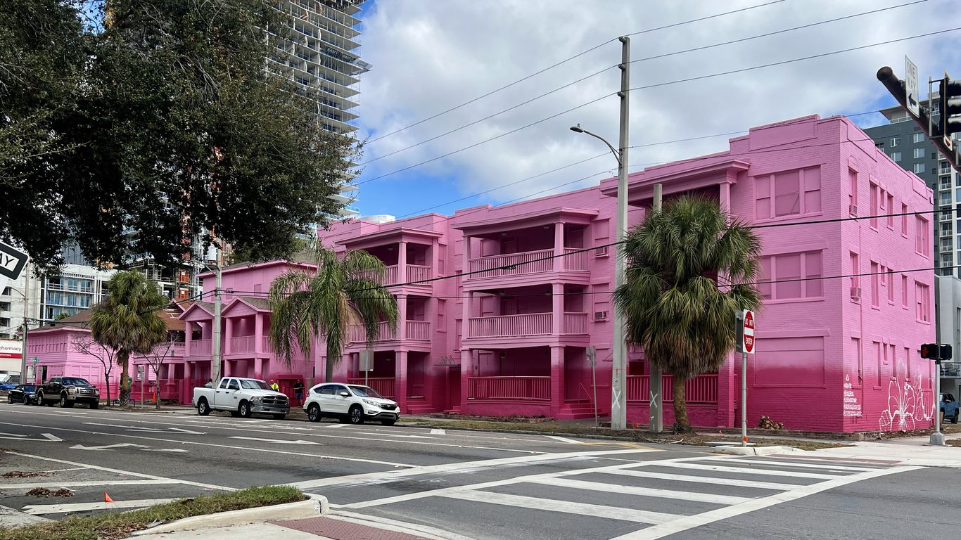 St. Pete's pink buildings tease 29-story luxury condo tower